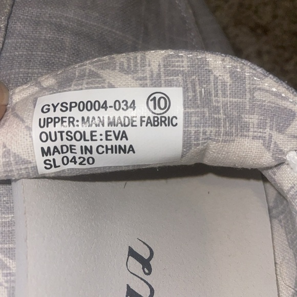 Gypsy Jazz Blue-Gray Slip On Sneaker size 10 - Picture 3 of 5